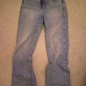 Garage Light Blue Straight Leg Jeans